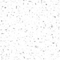 Seamless recycled speckled paper background. Black and white grunge texture Royalty Free Stock Photo