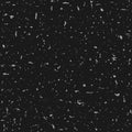 Seamless recycled speckled paper background. Black and white grunge texture Royalty Free Stock Photo