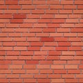 Seamless red brick wall texture. Royalty Free Stock Photo