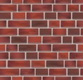 Seamless red brick wall texture Royalty Free Stock Photo