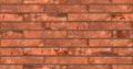 Seamless red brickwall wall texture Royalty Free Stock Photo