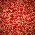 Seamless Red-Gold Pattern background