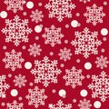 Snowflakes pattern. Christmas packaging