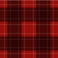 Seamless red tartan with stripes Royalty Free Stock Photo