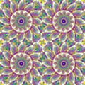 Seamless regular circles pattern multicolored