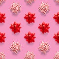 Seamless regular creative Christmas pattern with New Year decorations. xmas Modern Seamless pattern made from christmas