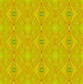 Seamless regular diamond pattern yellow green