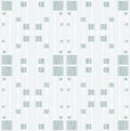 Seamless regular squares pattern gray with wiggly lines white on light gray