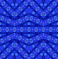 Seamless regular zigzag pattern turquoise blue brown