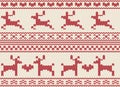 Seamless Reindeer Fair Isle Knit