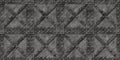 Seamless reinforced rusty metal bulkhead background texture.