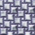 Seamless relief 3d pattern of silver squares with beveled edges and scratches