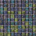 Seamless relief mosaic pattern of stained glass