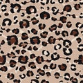 Seamless repeat animal leopard spots texture in black, br