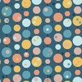 Seamless repeat pattern of colorful garlands