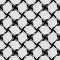 Seamless (repeatable) geometric abstract monochrome pattern. Til Royalty Free Stock Photo