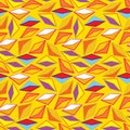 Seamless repeating background from multicolored triangles