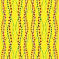 Seamless repeating background simulating beads on threads