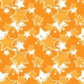 Seamless repeating background from stars Royalty Free Stock Photo