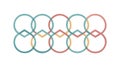 Seamless Repeating Circular Pattern, Abstract Connection, vector design Generative AI Royalty Free Stock Photo