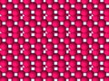 Seamless Repeating 3D Magenta Octagon Pattern with Light Blue Square Accents Royalty Free Stock Photo