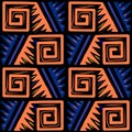Seamless repeating ethnic pattern Royalty Free Stock Photo