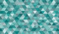 Teal and Gray Geometric Triangle Pattern Background Royalty Free Stock Photo