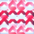 Abstract Geometric Pattern with Red, Pink, and White Gradients Royalty Free Stock Photo