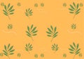 A Seamless Repeating green Leaf Background