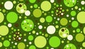 Seamless repeating pattern of colored circles.Vector Royalty Free Stock Photo