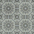 Seamless repeating pattern of colored mandala Royalty Free Stock Photo