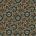 Seamless repeating pattern of colored mandalas Royalty Free Stock Photo