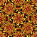 Seamless repeating pattern consisting of colored mandal Royalty Free Stock Photo