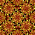 Seamless repeating pattern consisting of colored mandal