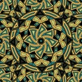 Seamless repeating pattern consisting of colored mandal Royalty Free Stock Photo