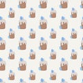 Easter Cake Pattern Seamless Design Royalty Free Stock Photo