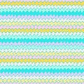 Seamless pattern with hand drawn futuristic bright curved and rounded shapes