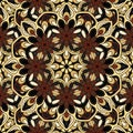 Seamless repeating pattern from the mandala Royalty Free Stock Photo