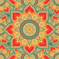 Seamless repeating pattern from the mandala Royalty Free Stock Photo