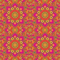 Seamless repeating pattern from the mandala Royalty Free Stock Photo