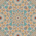 Seamless repeating pattern from the mandala Royalty Free Stock Photo