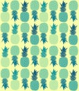 Seamless repeating pattern of pineapples