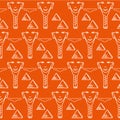 Seamless repeating pattern, signs of the face of an Egyptian man