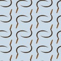 Seamless repeating pattern with vintage sickle