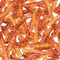 Seamless Repeating Tile of Bacon Slices Royalty Free Stock Photo
