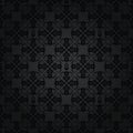 Seamless repetitive black floral pattern