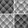 Seamless reticulate patterns set.