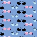 Seamless eyewear pattern.Vector illustrations Royalty Free Stock Photo