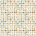 Seamless retro flat communication pattern