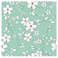 Seamless retro floral pattern Royalty Free Stock Photo
